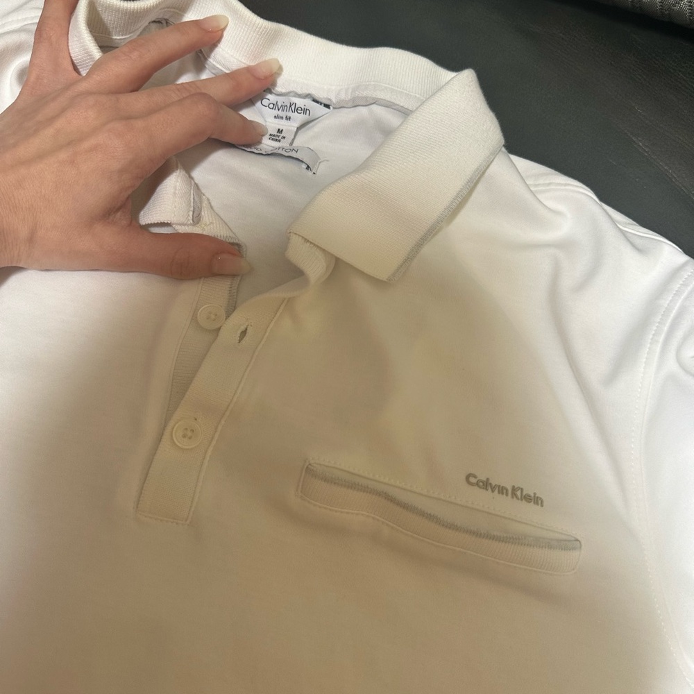 Two Calvin Klein Polo Shirts - Picture 4 of 7